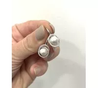 Náušnice z bieleho zlata 1519