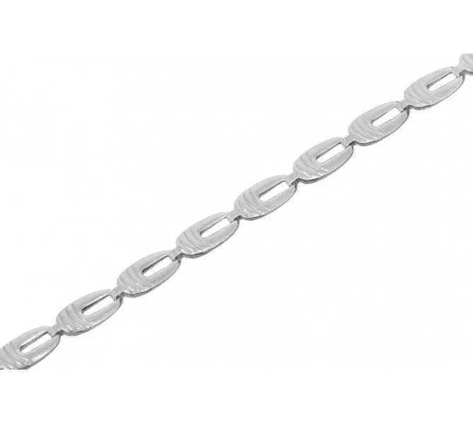 Náramok z bieleho zlata 708