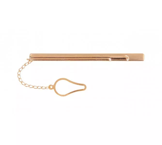 Zlatá kravatová spona 056