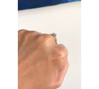 Diamantový zlatý prsteň 095