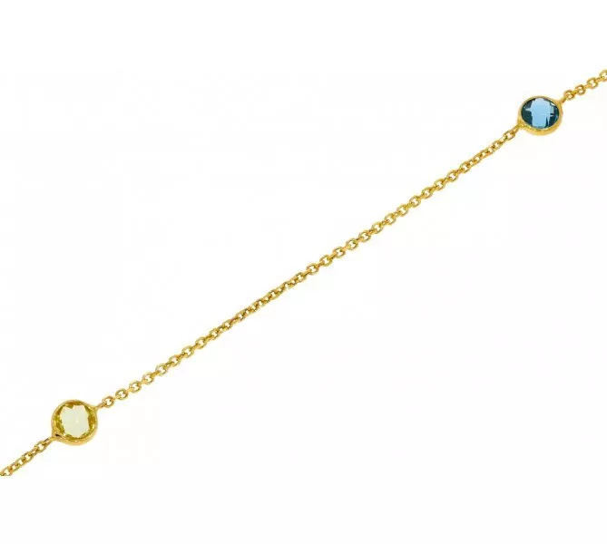 Zlatá retiazka na nohu 254