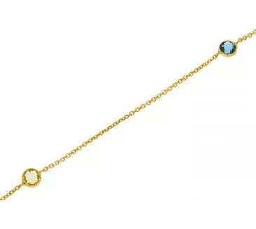 Zlatá retiazka na nohu 254