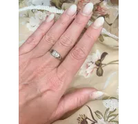 Prsteň z bieleho zlata 1448