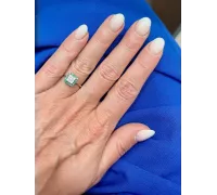 Prsteň z bieleho zlata 2482