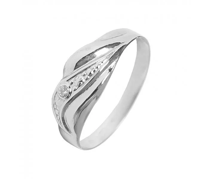Prsteň z bieleho zlata 1450