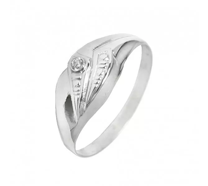 Prsteň z bieleho zlata 1449