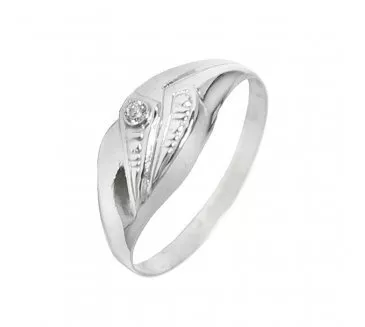 Prsteň z bieleho zlata 1449