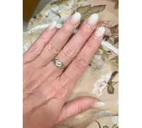 Prsteň z bieleho zlata 1449