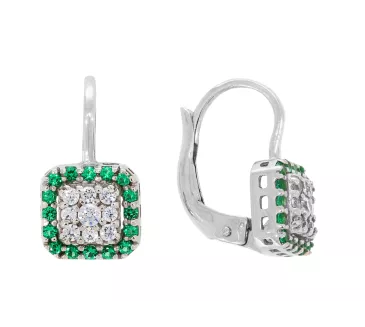 Náušnice z bieleho zlata 3528