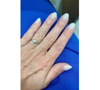 Prsteň z bieleho zlata 2170