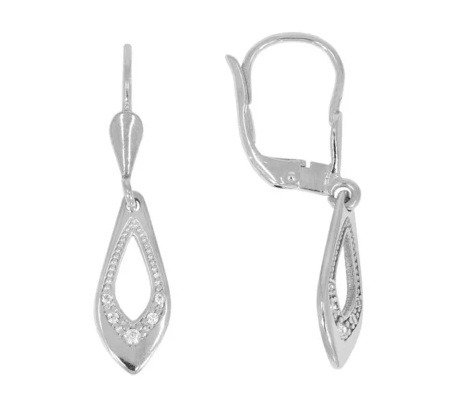 Náušnice z bieleho zlata 2152