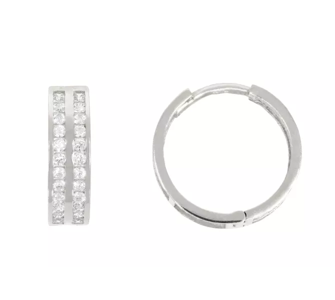 Náušnice z bieleho zlata 1080