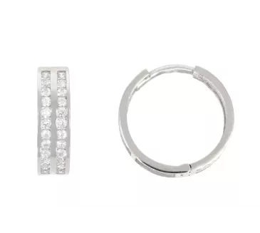 Náušnice z bieleho zlata 1080