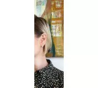 Náušnice z bieleho zlata 1080