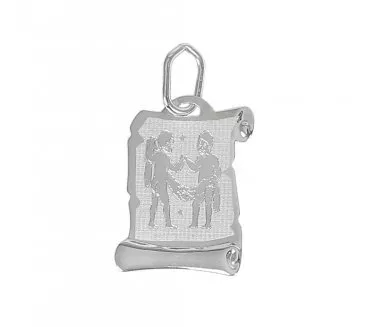 Prívesok z bieleho zlata 519