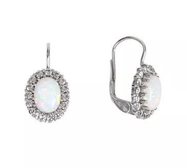 Náušnice z bieleho zlata 1707