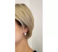 Náušnice z bieleho zlata 1707