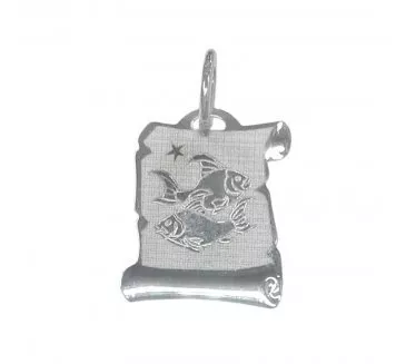 Prívesok z bieleho zlata 254