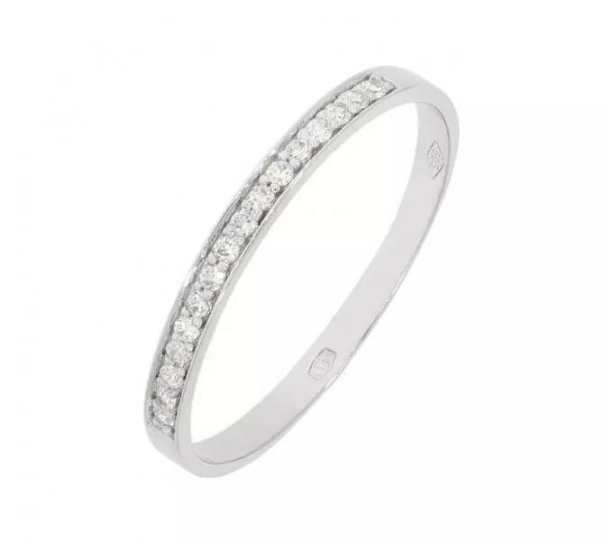 Prsteň z bieleho zlata 1885