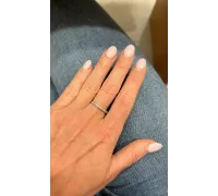 Prsteň z bieleho zlata 1885