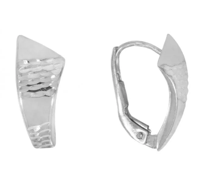 Náušnice z bieleho zlata 2818