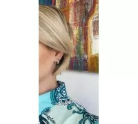 Náušnice z bieleho zlata 2818