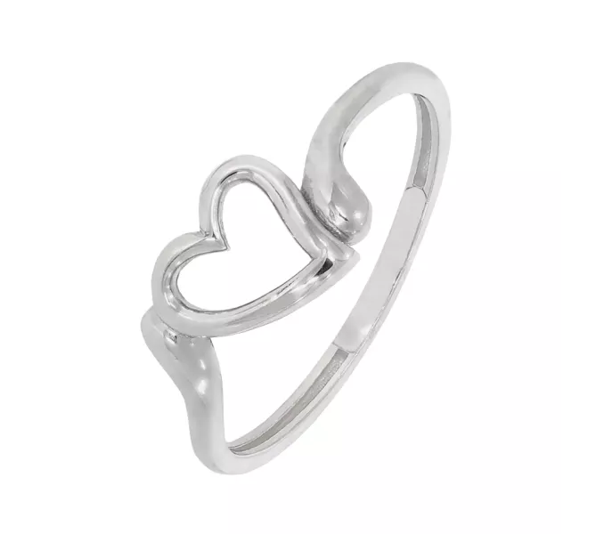 Prsteň z bieleho zlata 2610