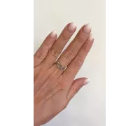 Prsteň z bieleho zlata 2610