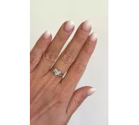 Prsteň z bieleho zlata 2611