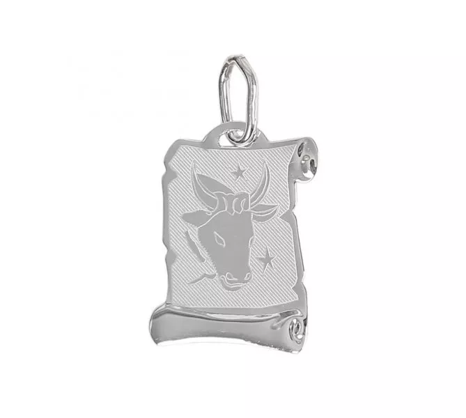 Prívesok z bieleho zlata 514