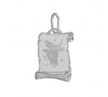 Prívesok z bieleho zlata 514