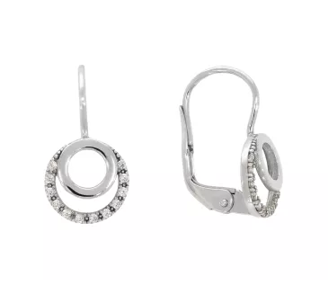 Náušnice z bieleho zlata 3552