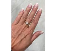 Prsteň z bieleho zlata 570