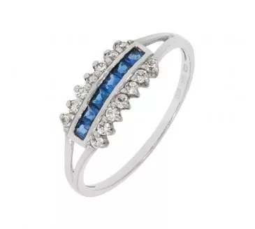 Prsteň z bieleho zlata 1869