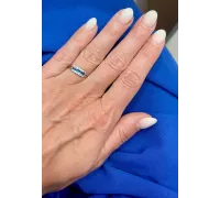 Prsteň z bieleho zlata 1869