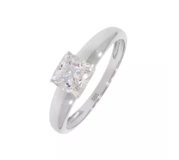 Prsteň z bieleho zlata 2483