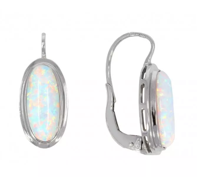 Náušnice z bieleho zlata 2445