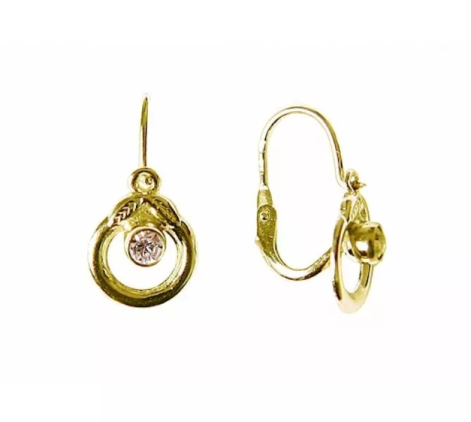 Detské zlaté náušnice 908