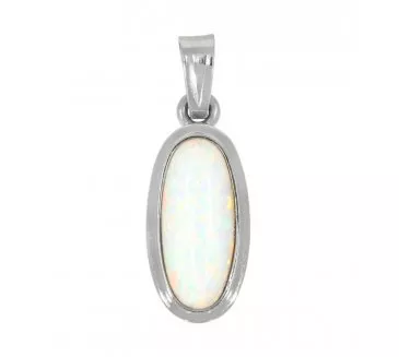 Prívesok z bieleho zlata 996