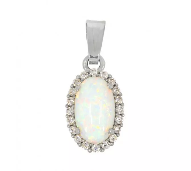 Prívesok z bieleho zlata 995