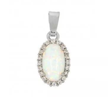 Prívesok z bieleho zlata 995