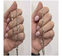 Retiazka z bieleho zlata 992