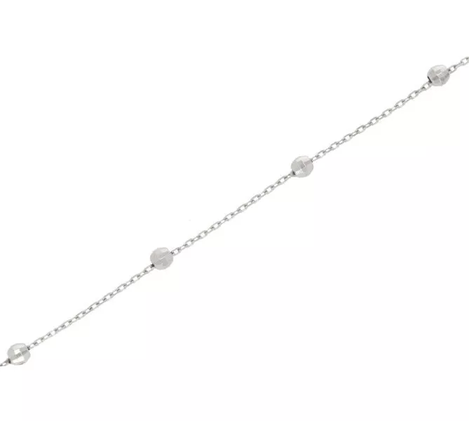 Retiazka na nohu z bieleho zlata 219